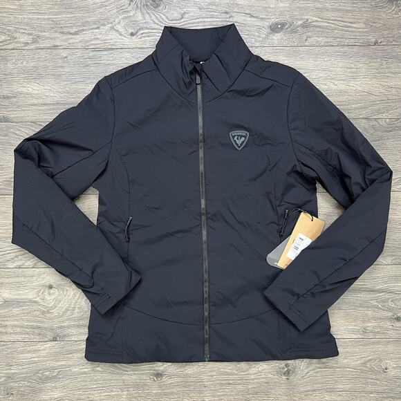 Rossignol Opside Jacket Size Large Womens Black Light Insulated Full Zip $230 - Picture 1 of 15